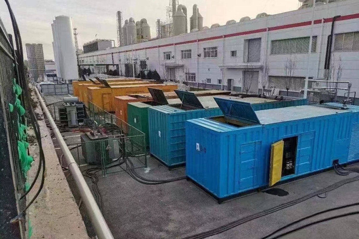 太和发电机租赁施工现场